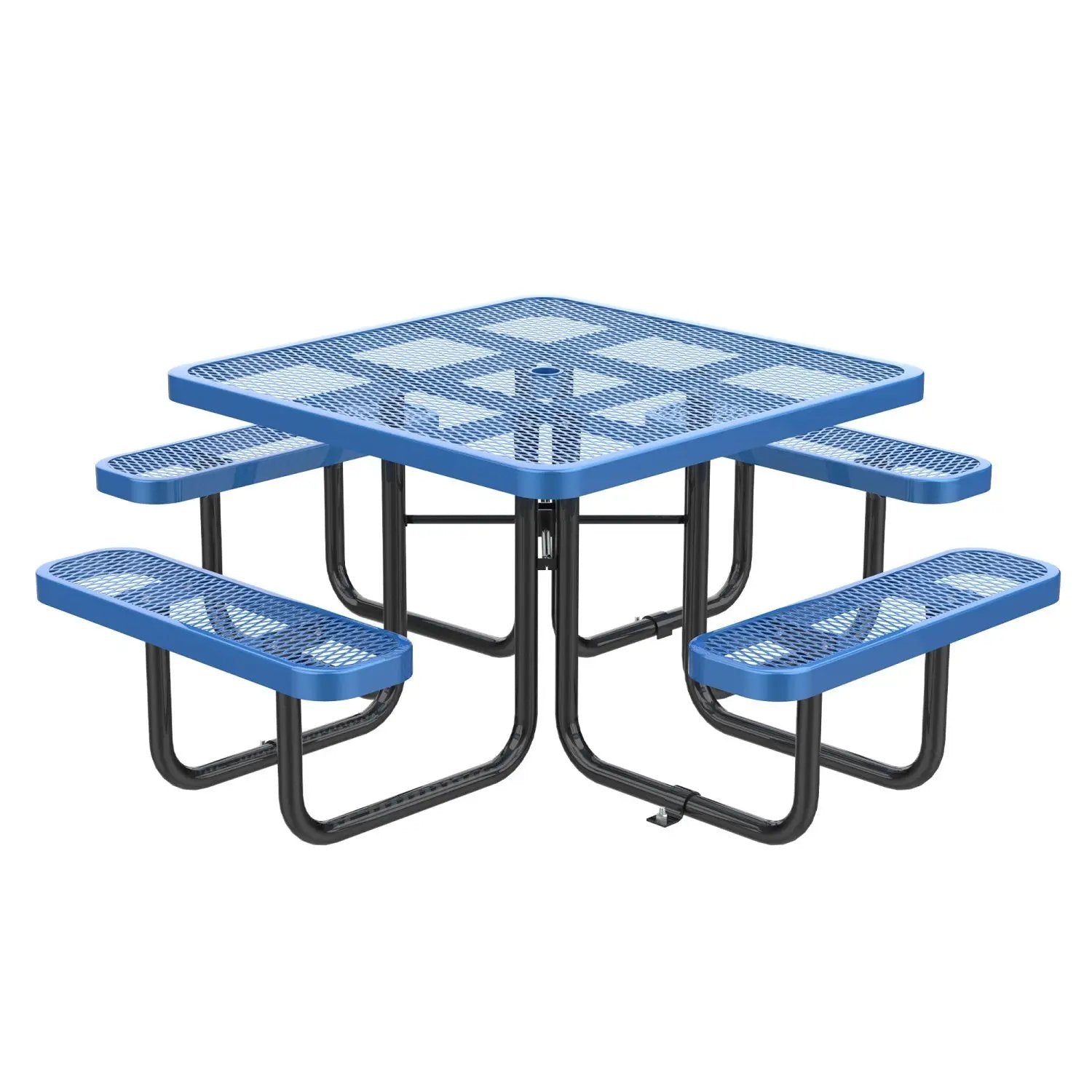 46" Square Picnic Table With Umbrella Hole by Chery Industrial
