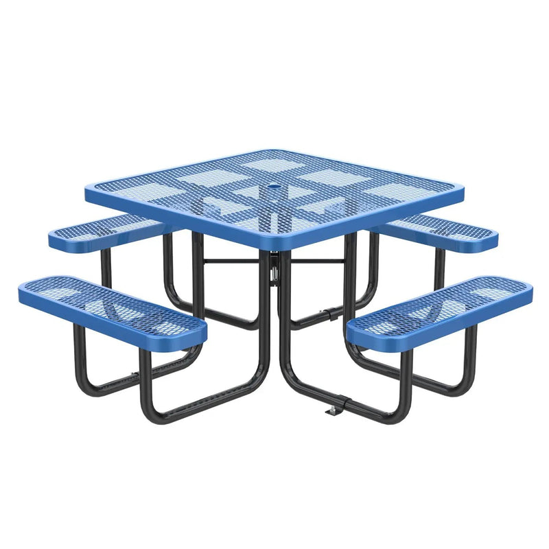 46" Square Picnic Table With Umbrella Hole by Chery Industrial