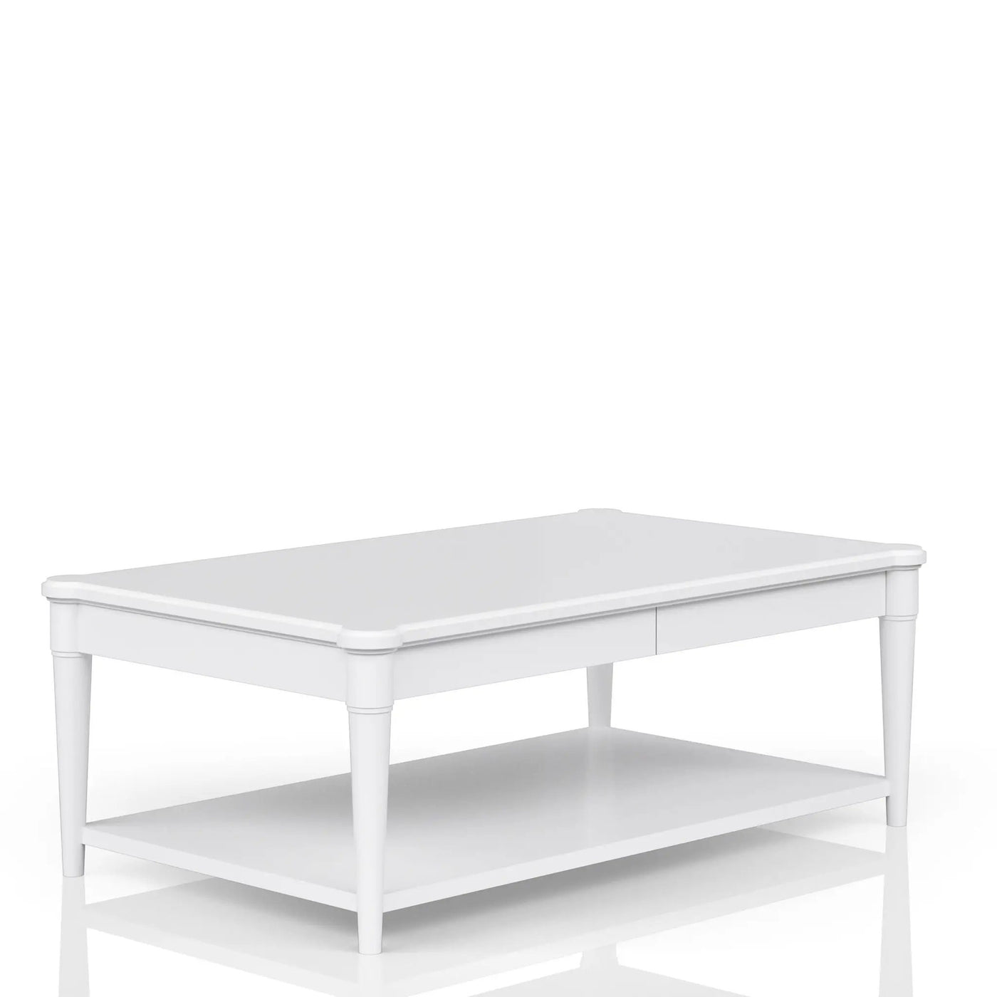 Cocktail Table With Two Storage Drawers And Casters by HouseOfZazla