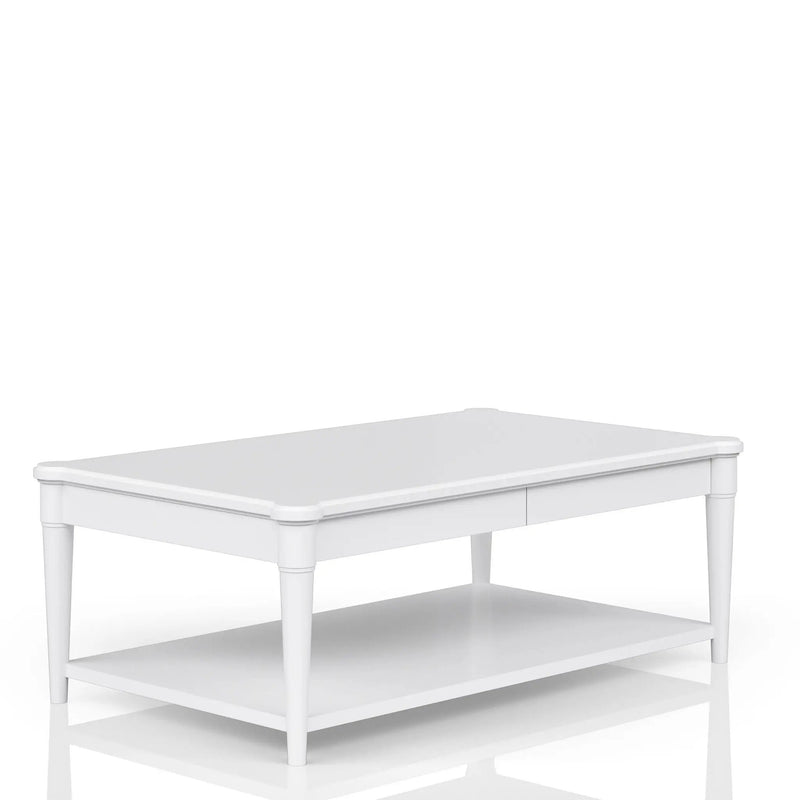 Cocktail Table With Two Storage Drawers And Casters by Unique Piece Furniture