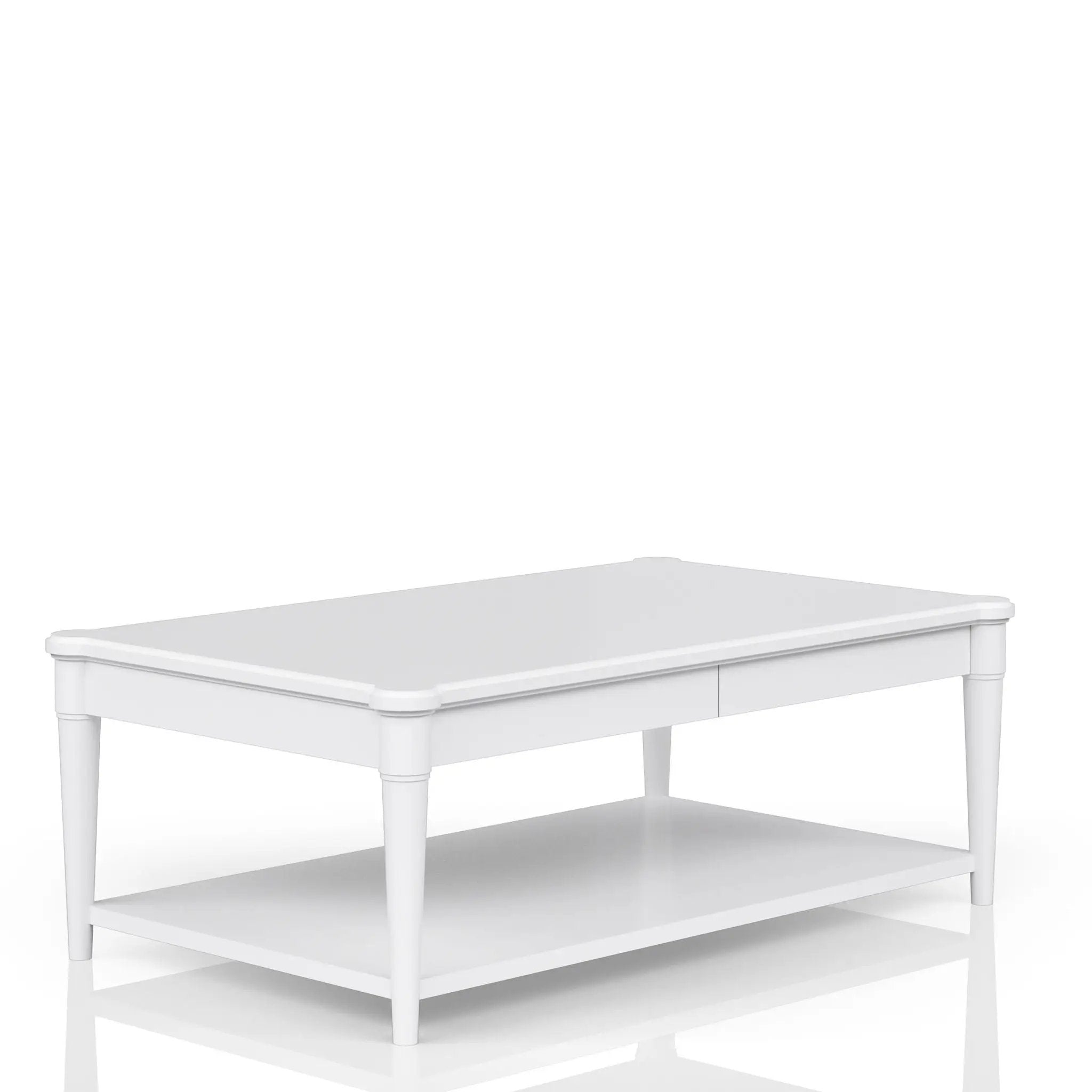 Cocktail Table With Two Storage Drawers And Casters by HouseOfZazla