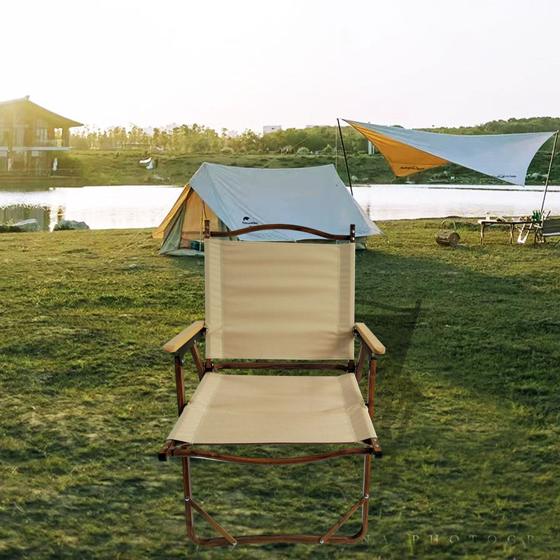 Comfy - Foldable And Portable Chair With Armrests, Indoor And Outdoor Universal (Set of 4) - Brown by Unique Piece Furniture