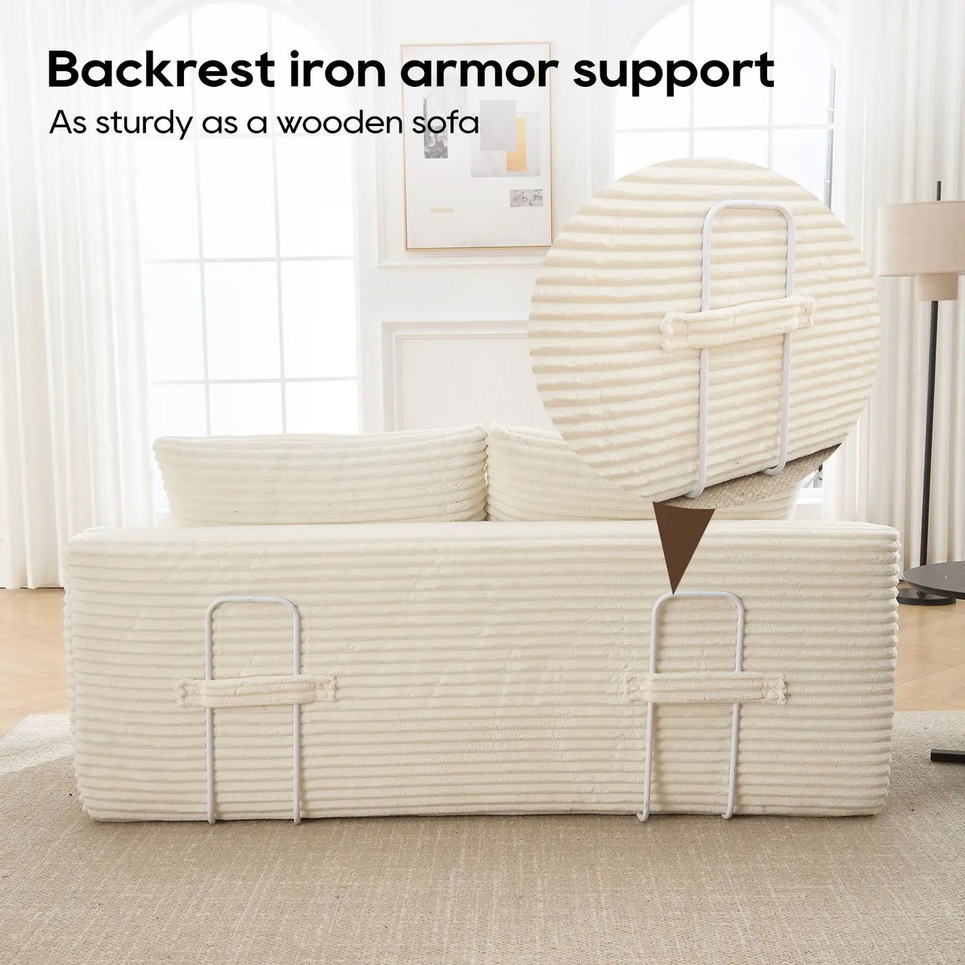 Convertible Loveseat Sofa Bed With Memory Foam & Steel Frame by Unique Piece Furniture