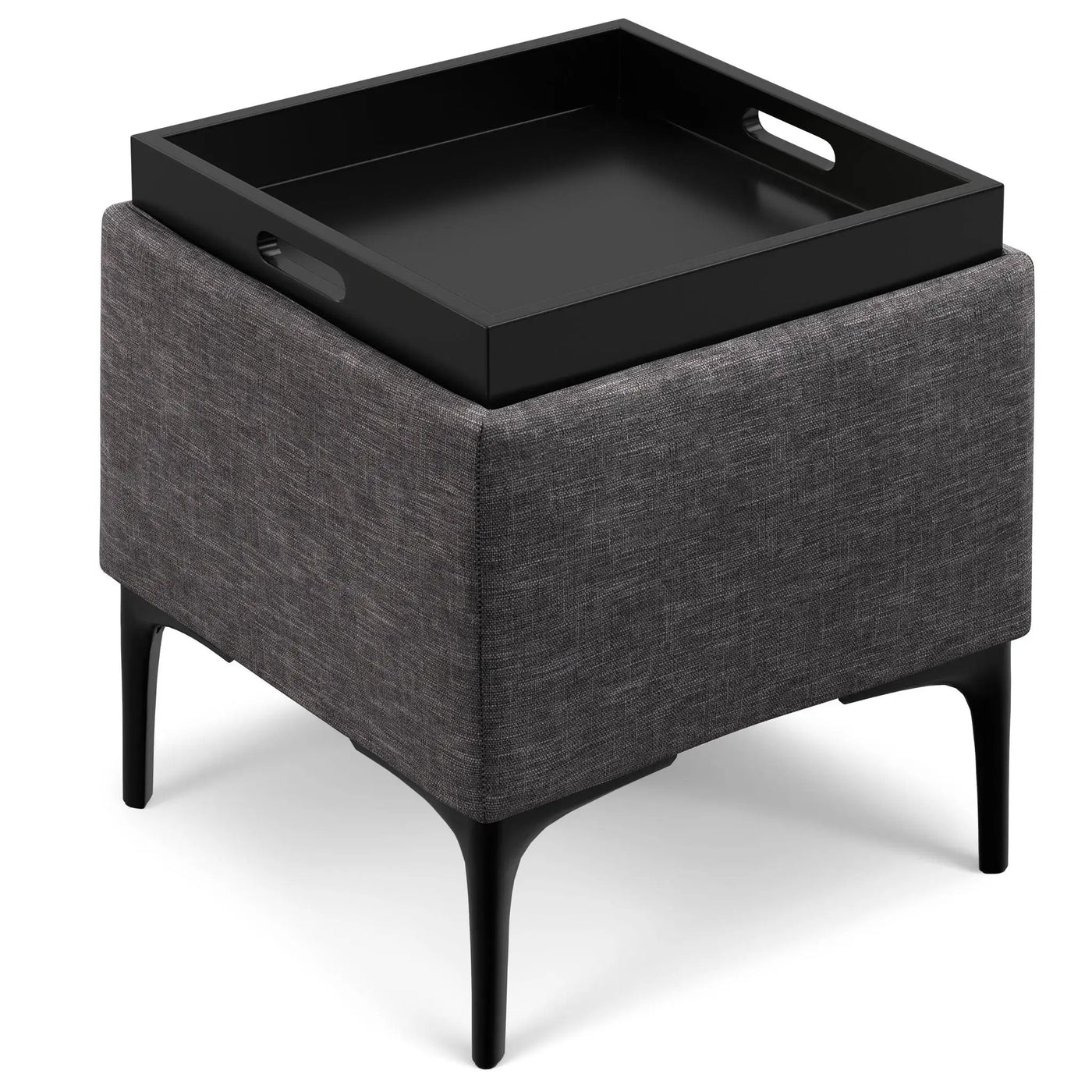 Natasha - Multifunctional Storage Ottoman With Tray by HouseOfZazla