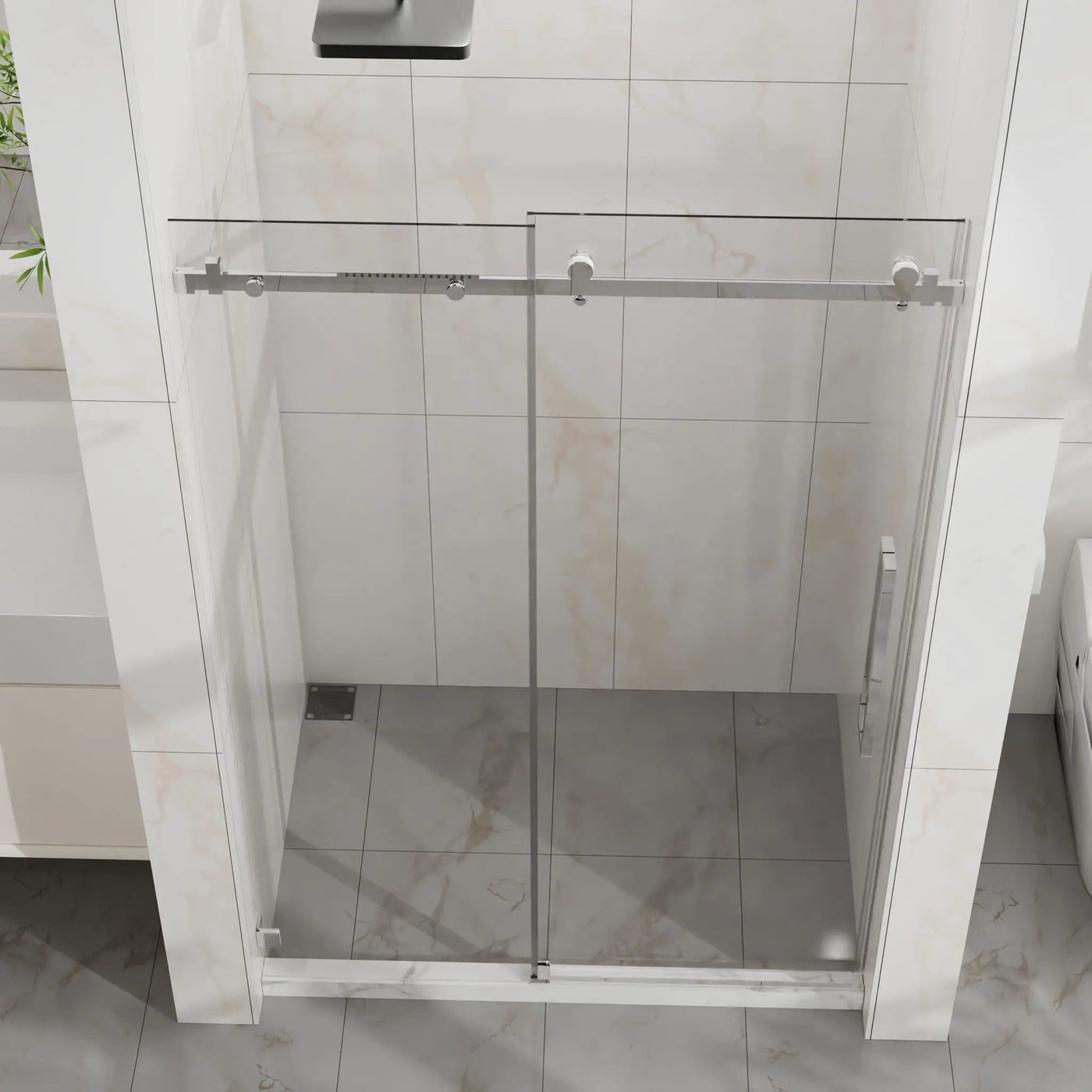 Frameless Tub Sliding Shower Door With Easy Clean Coating by HouseOfZazla