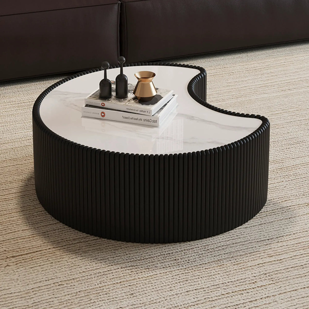Light Sintered Stone Top Coffee Table by HouseOfZazla