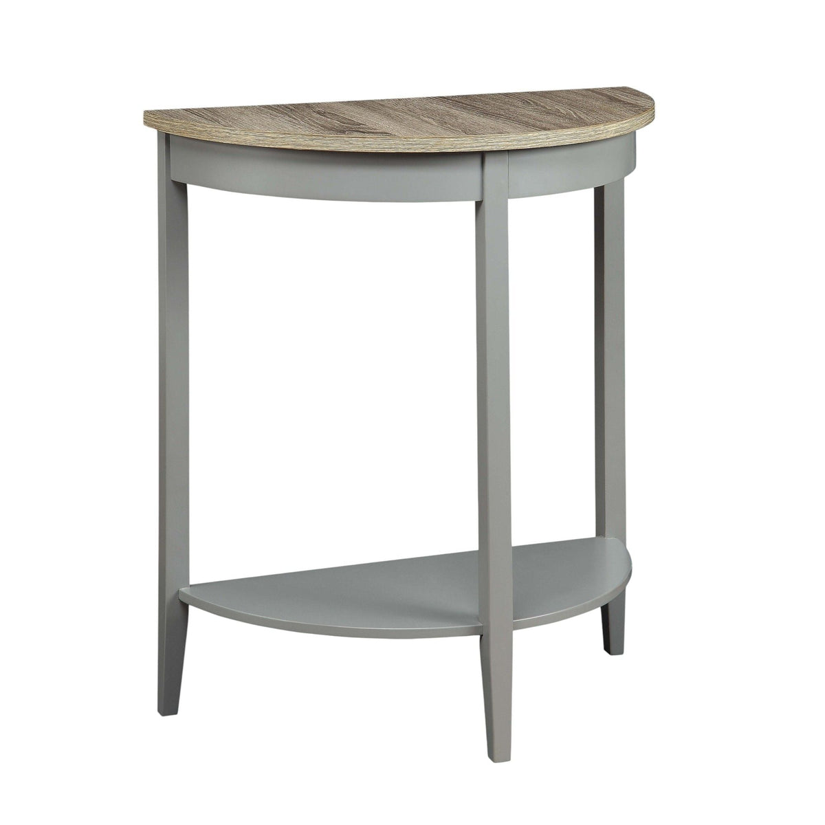 Justino Console Table with Pine Legs - Gray / Oak