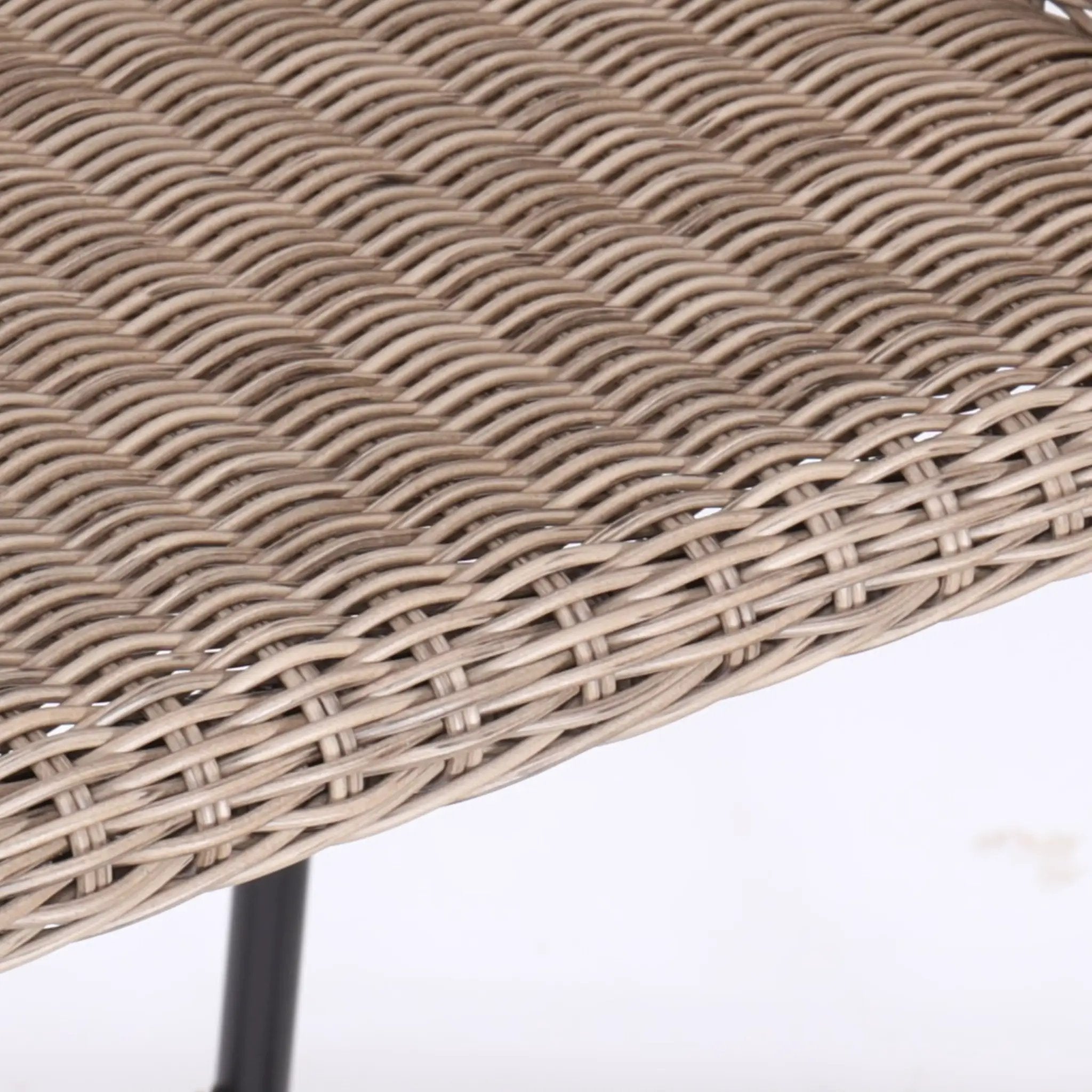 Ladd Outdoor Metal Wicker Barstool Set of 2 by HouseOfZazla