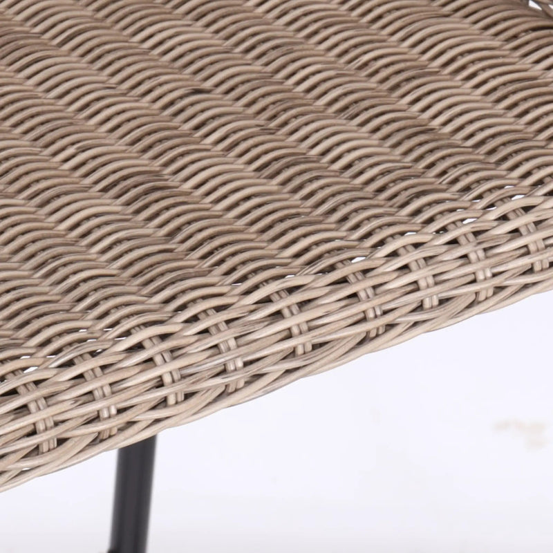 Ladd Outdoor Metal Wicker Barstool Set of 2 by HouseOfZazla