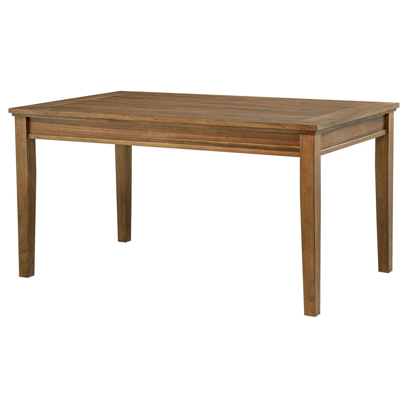 Atwood Rectangular Wood Dining Table Warm Brown by Unique Piece Furniture