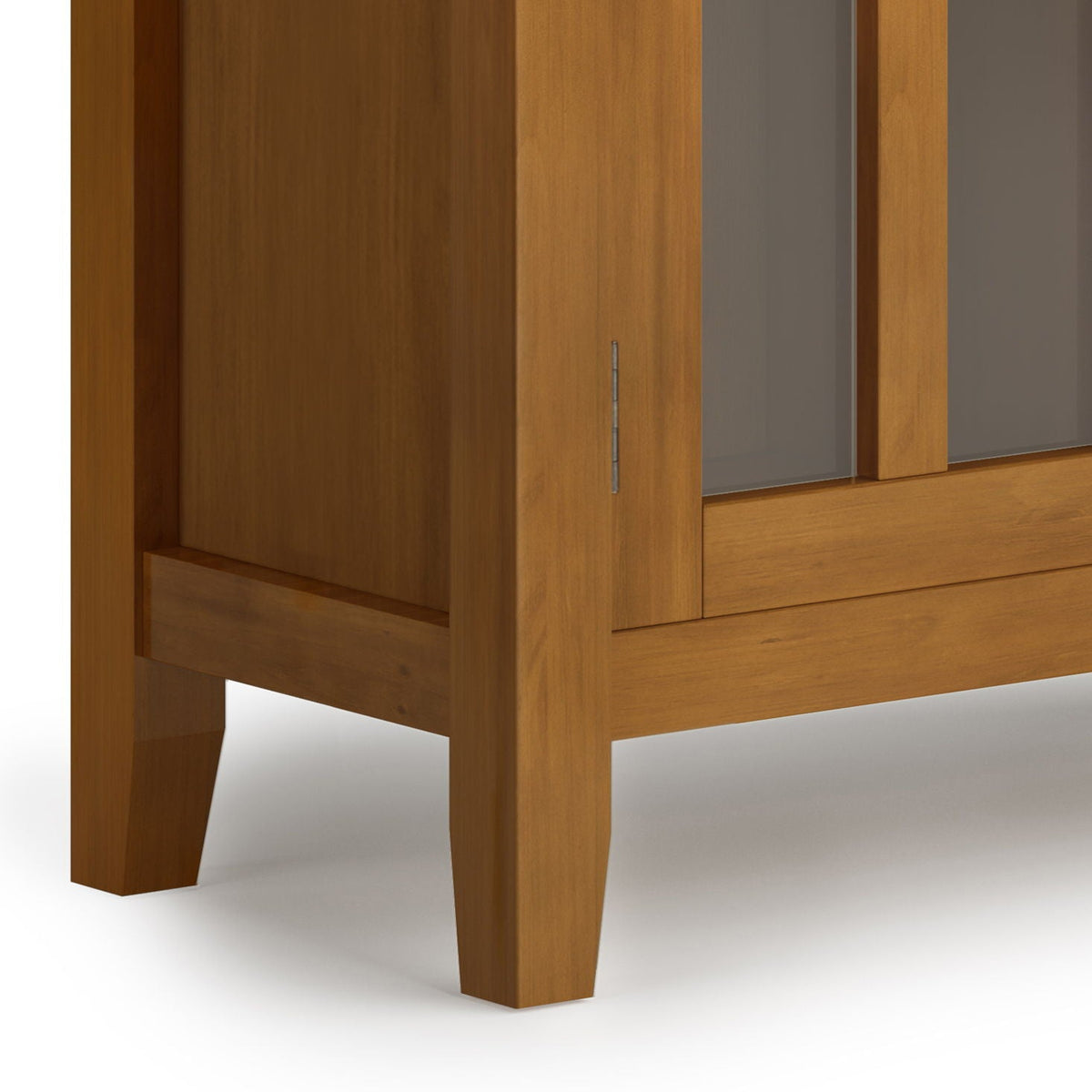 Solid Wood Low Storage Cabinet with Adjustable Shelves - Light Brown or Dark Brown, photo 7 of 17