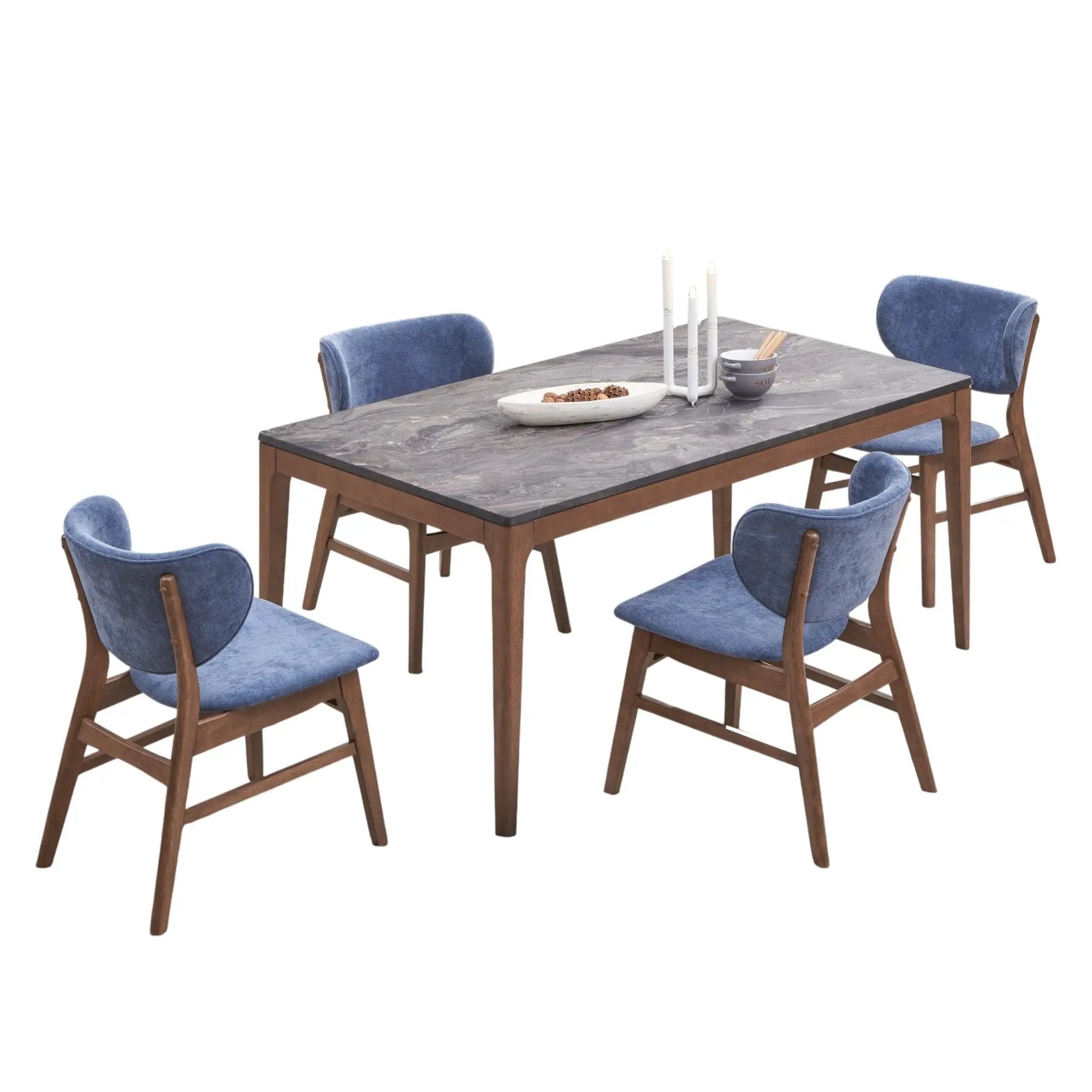Bevis - 5 Piece Dining Set by HouseOfZazla
