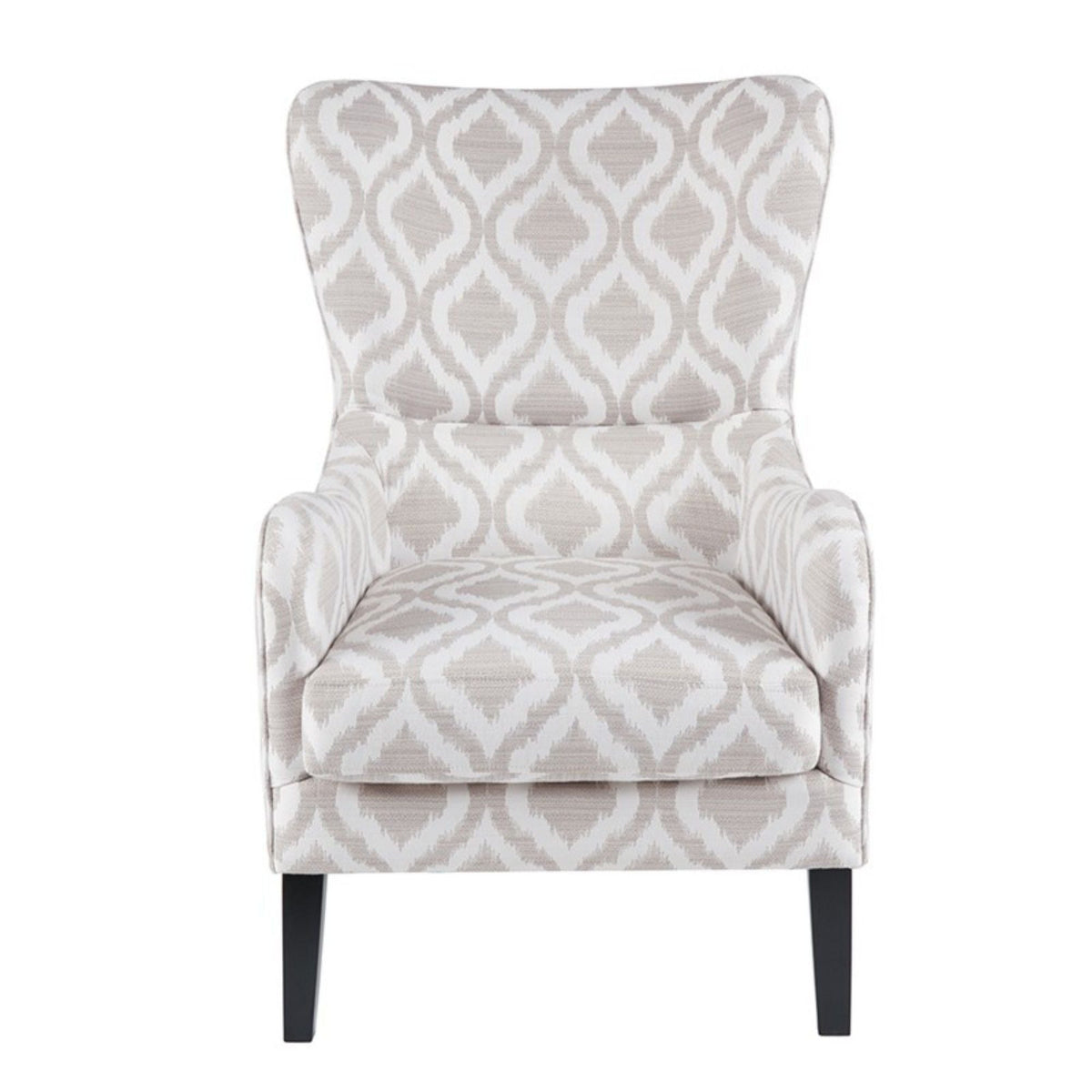 Arianna Swoop Wing Chair with High-Density Foam Comfort - Dark Gray, White, Beige, photo 3 of 19