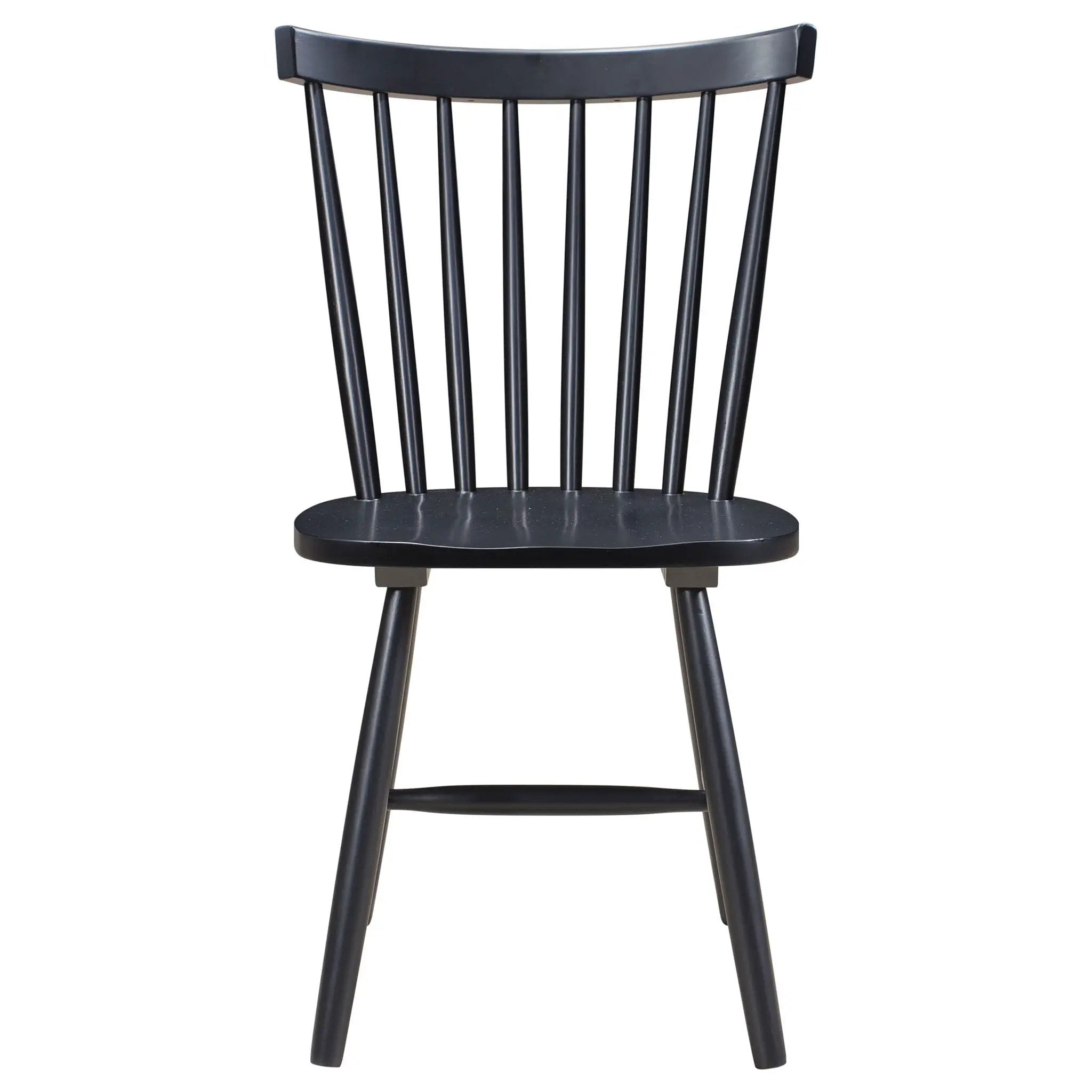 Hollyoak Windsor Wood Dining Side Chair Black (Set of 2) by Unique Piece Furniture