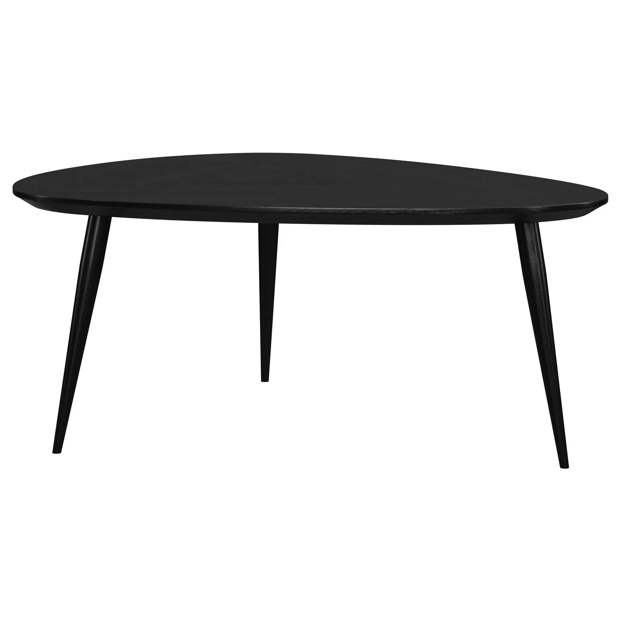 Odessa 2-piece Triangular Coffee and End Table Set Black by Unique Piece Furniture