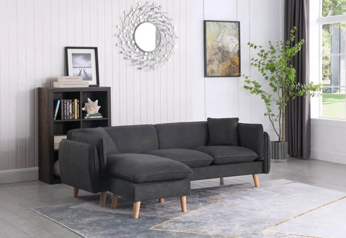 Brayden - Fabric Sectional Sofa Chaise by Unique Piece Furniture