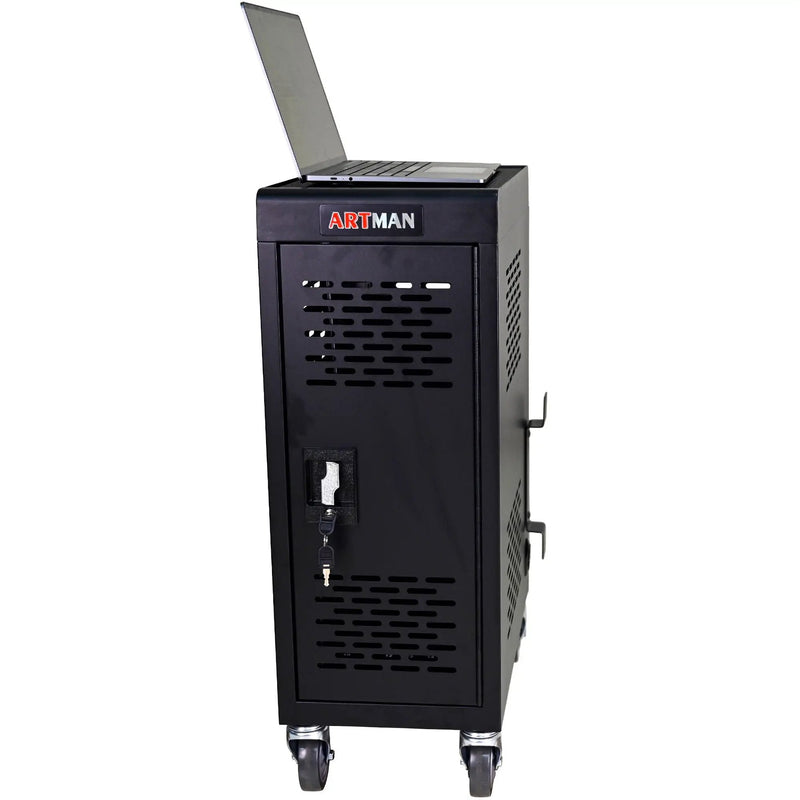 16 Bay Mobile School Charging Cart Station for Chromebook, Tablet and Laptop by HouseOfZazla