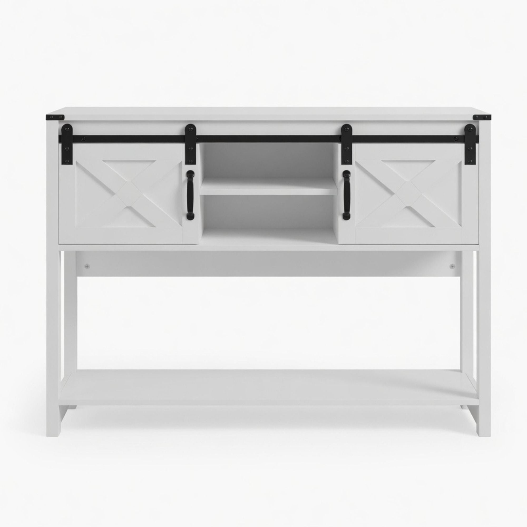 Farmhouse Entryway Table With Sliding Barn Door by HouseOfZazla