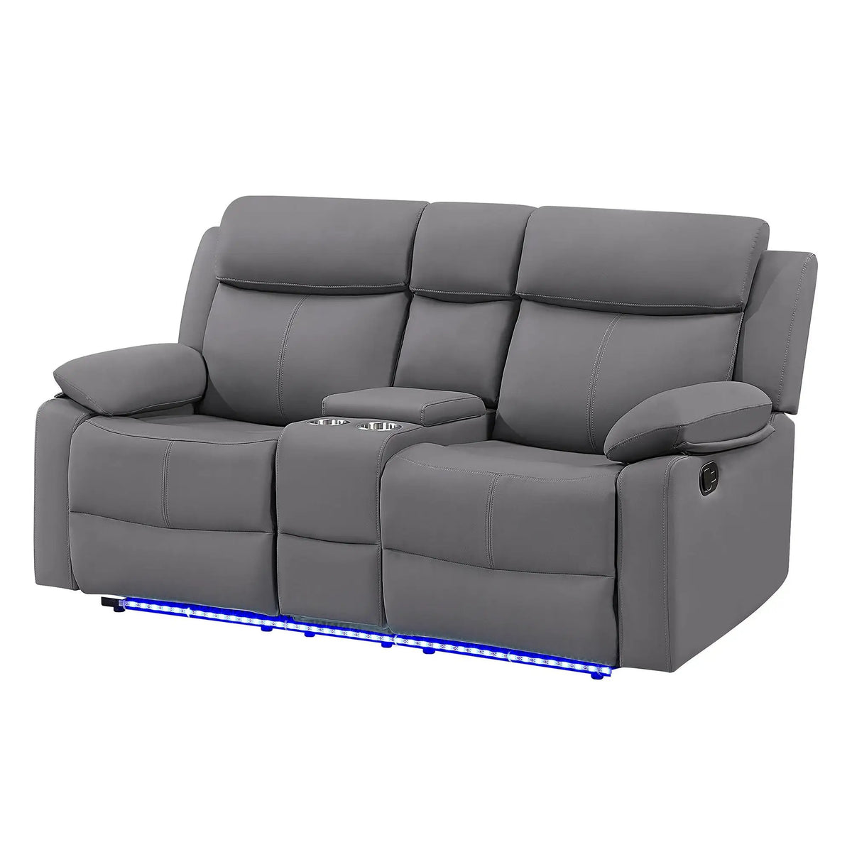 Blanche - Console Reclining Loveseat With LED Lights And Speakers, photo 6 of 13