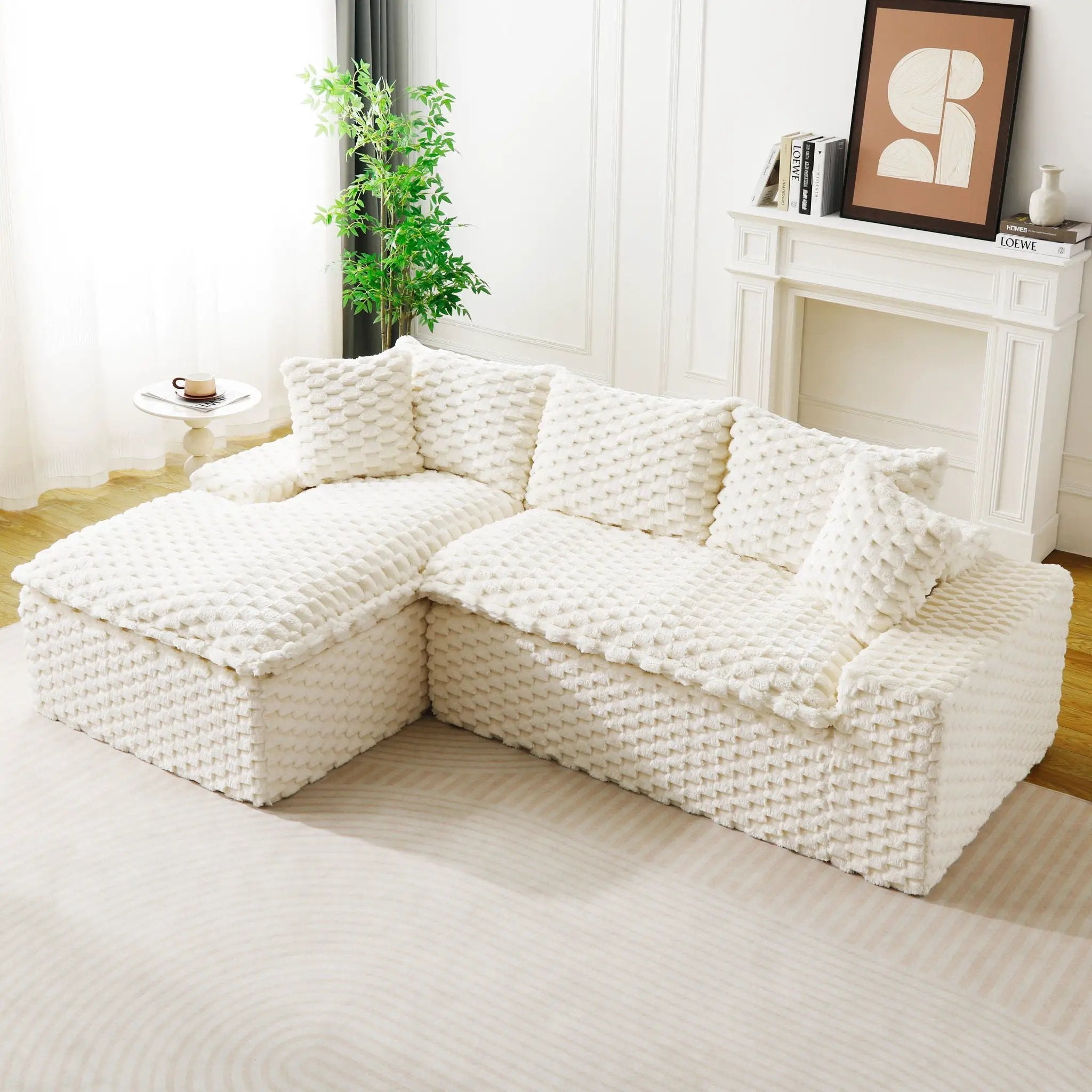 Modular Sofa, Convertible Twin Seat With Chaise Lounge by HouseOfZazla