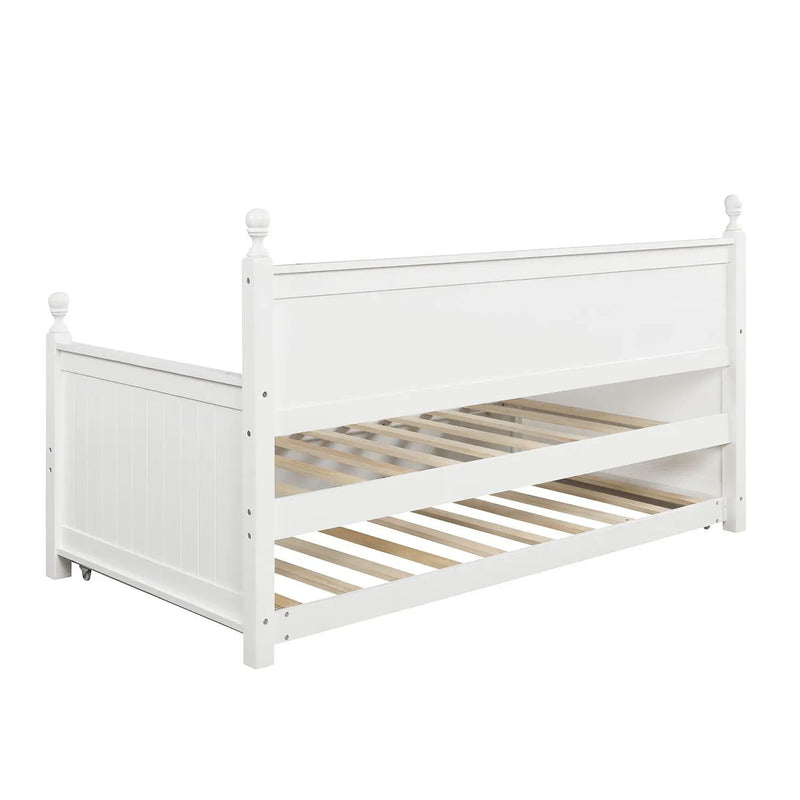Twin Size Daybed & Twin Size Trundle - White by HouseOfZazla