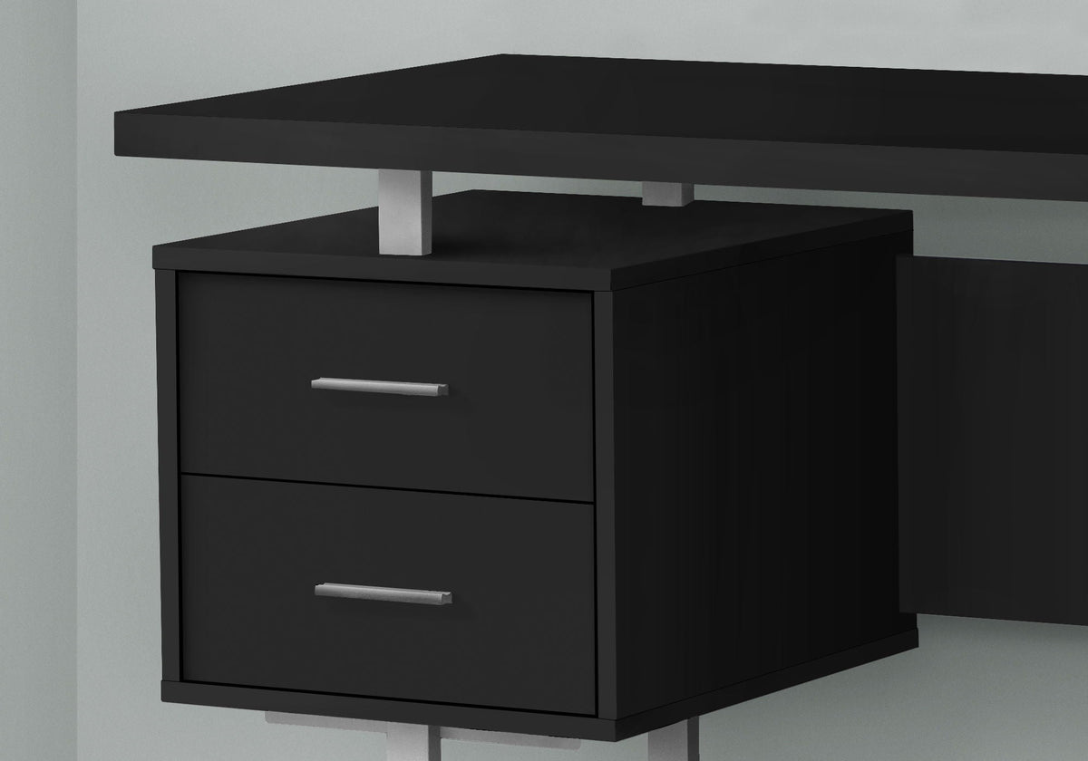 60" Computer Desk with Storage Drawers – Home Office Writing Desk, photo 12 of 28