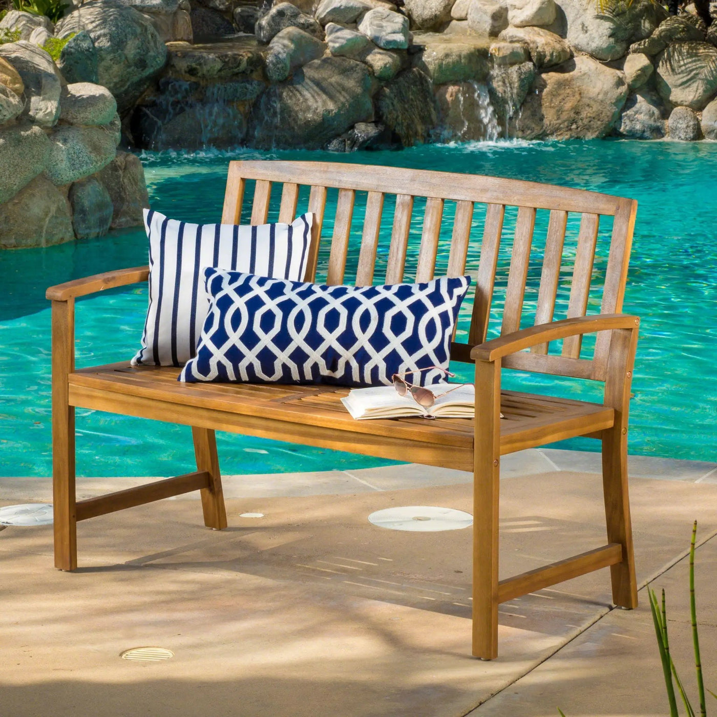 Farmhouse Style Loja Bench Indoor / Outdoor by HouseOfZazla