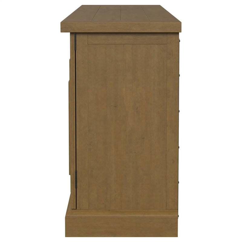 Florence 4-door Dining Sideboard Buffet Cabinet Rustic Honey by Unique Piece Furniture