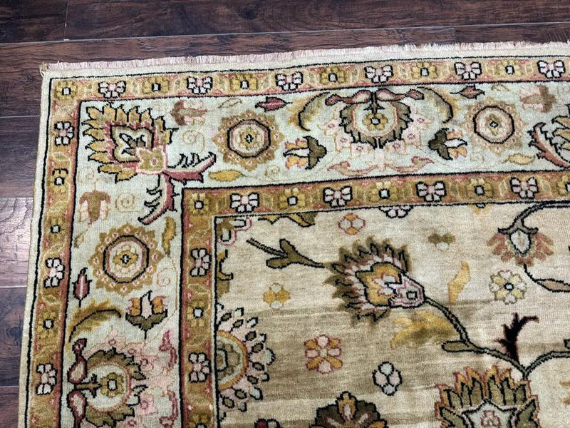 Turkish Oushak Rug 8x10, Vintage Wool Carpet by Jewel Rugs