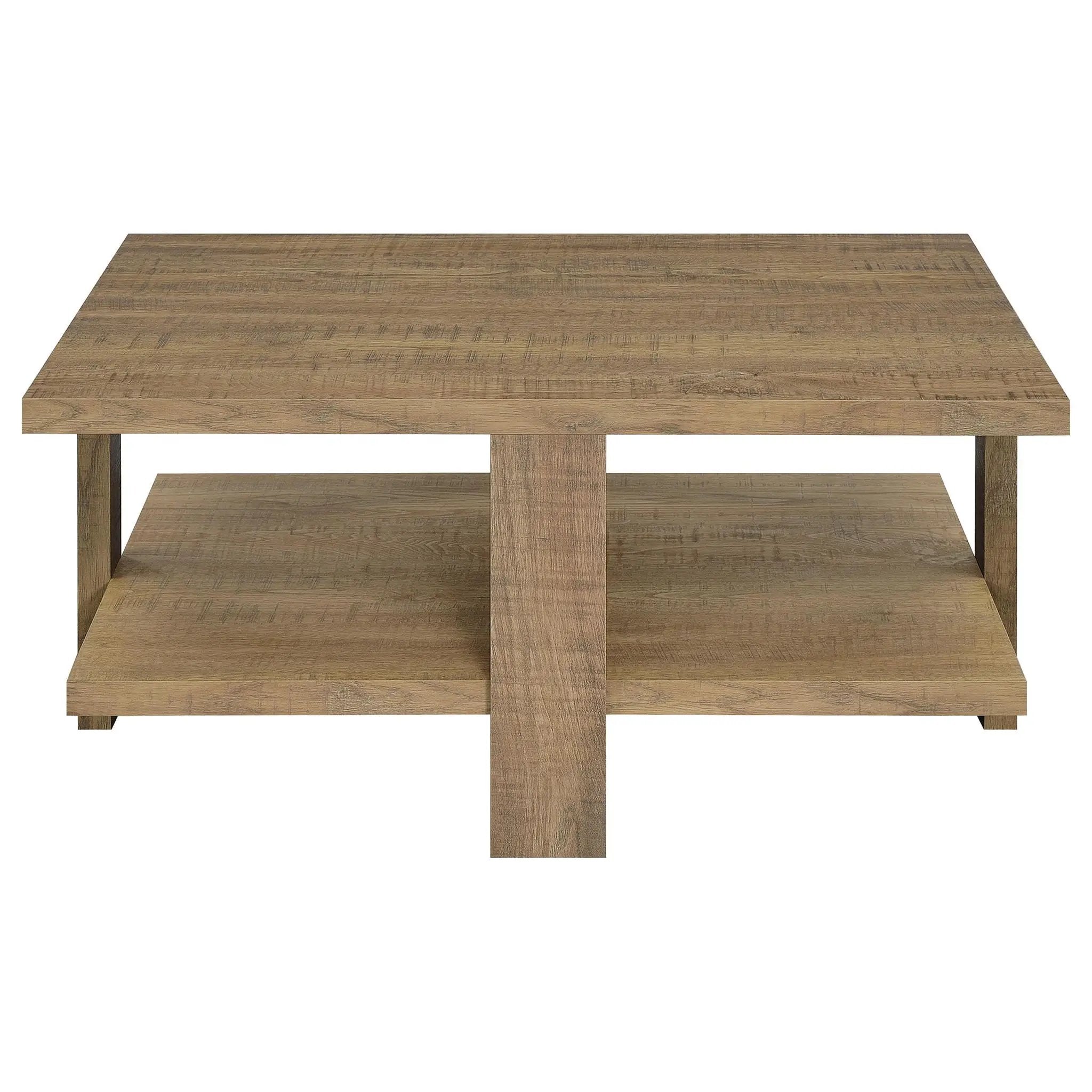 Dawn 2-piece Round Coffee and End Table Set Mango Brown by Unique Piece Furniture