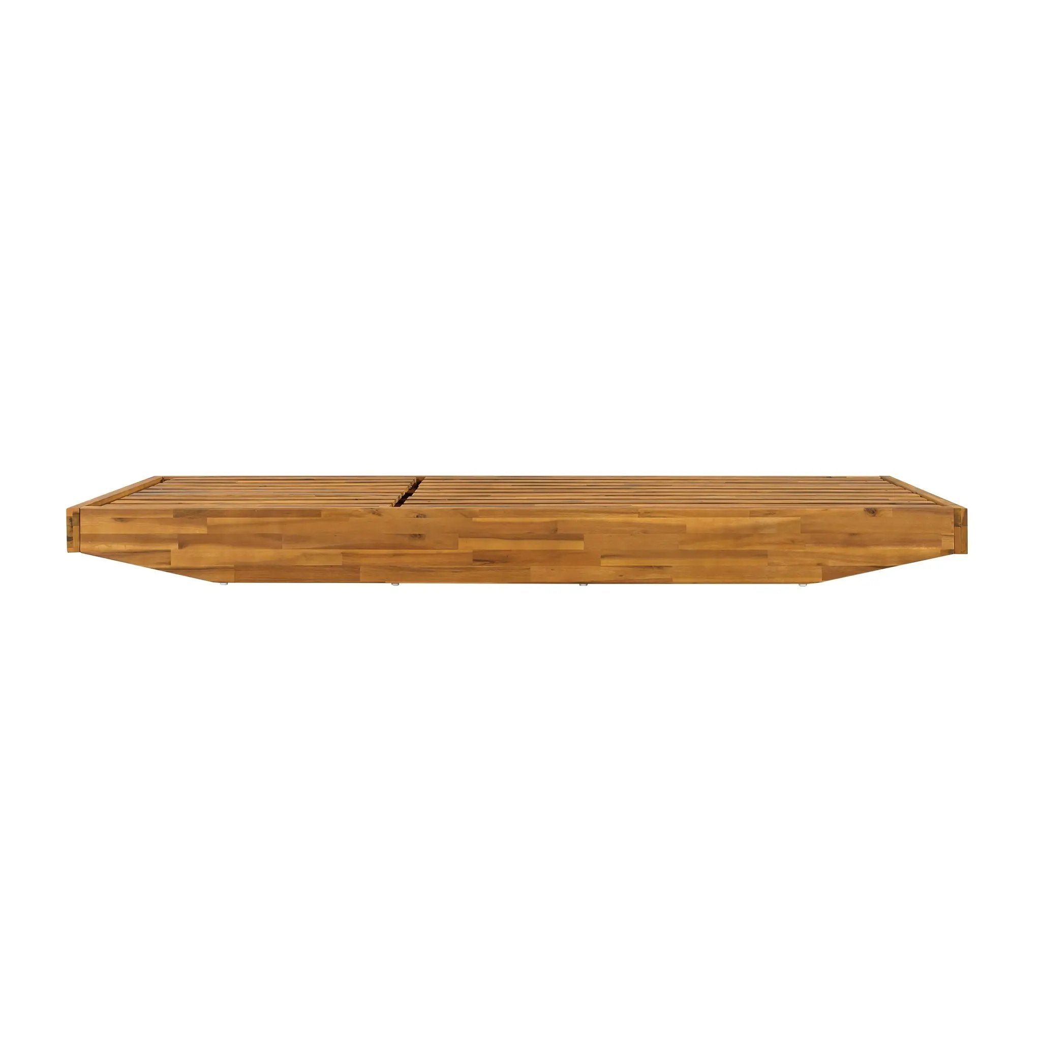 Modern Acacia Wood Outdoor Chaise Lounge by HouseOfZazla