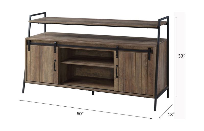 Rashawn Rustic TV Stand - Oak, photo 2 of 4