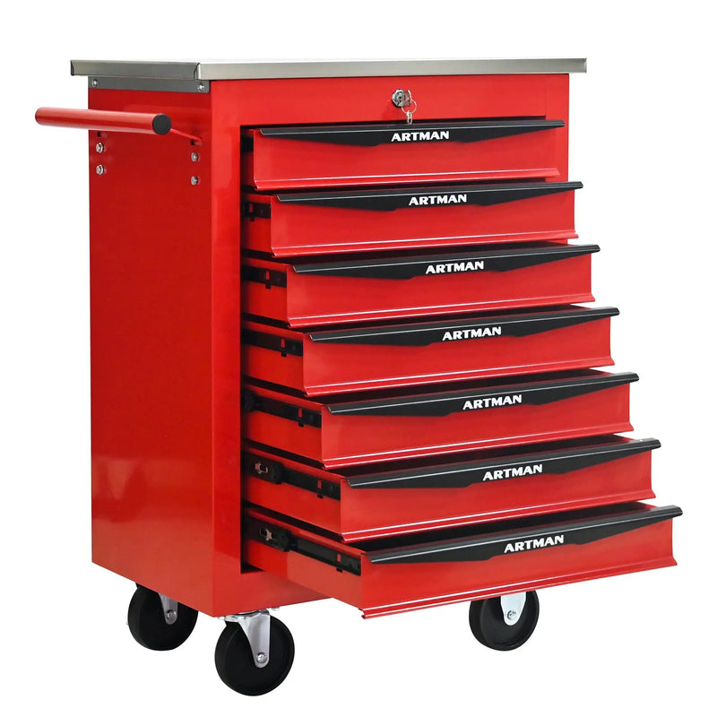 7 Drawers Multifunctional Tool Cart with Wheels by HouseOfZazla