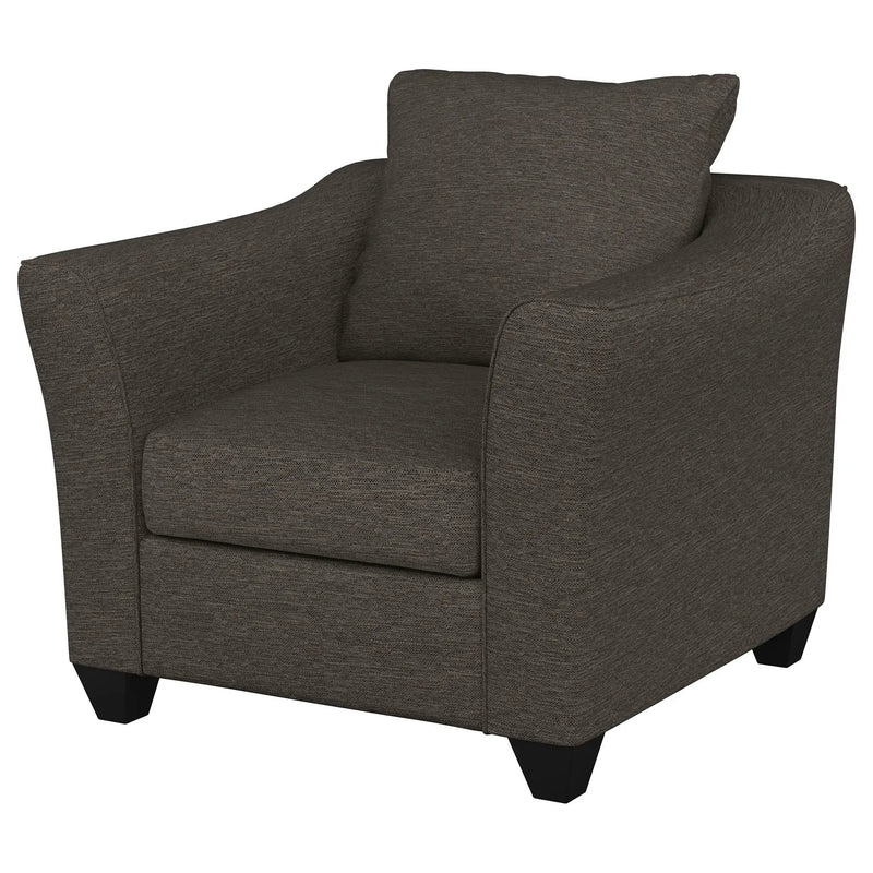 Paige - Flared Arm Chair - Charcoal Gray by HouseOfZazla