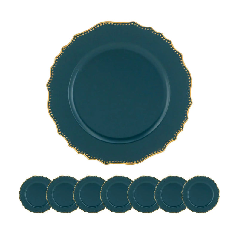 Premium Plastic Charger Plate (Set of 8) by HouseOfZazla