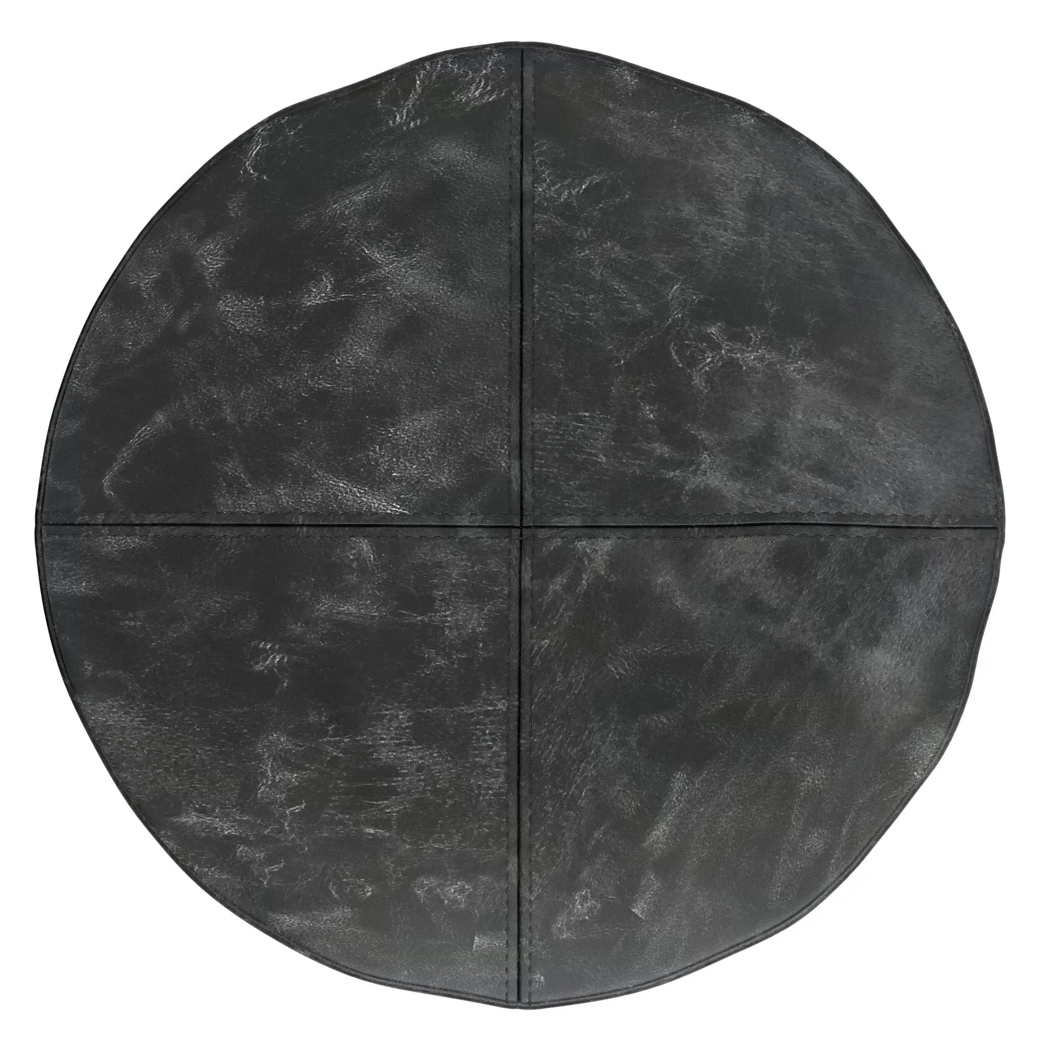 Connor - Handcrafted Round Pouf by HouseOfZazla