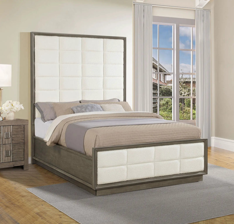 Durango 80-inch Queen Panel Bed Taupe Oak by Unique Piece Furniture