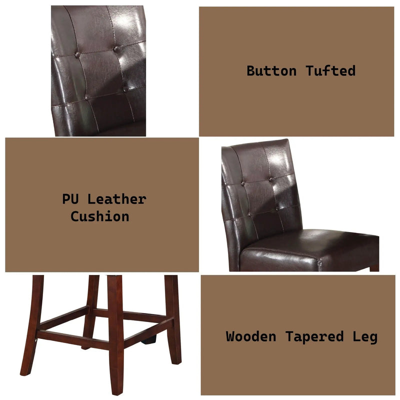 Britney - Counter Height Chair (Set of 2) - Espresso by Unique Piece Furniture