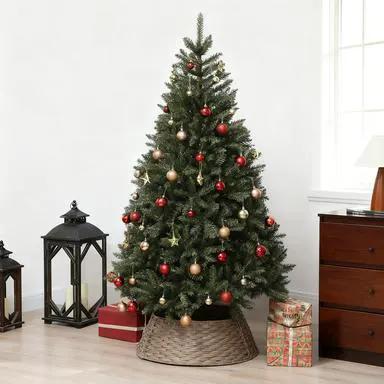 2.25 ft Rustic Christmas Tree Skirt by HouseOfZazla