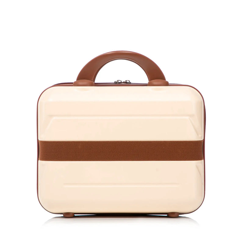 14'/20' 2-Piece Beige ABS Spinner Wheel Luggage Set by HouseOfZazla