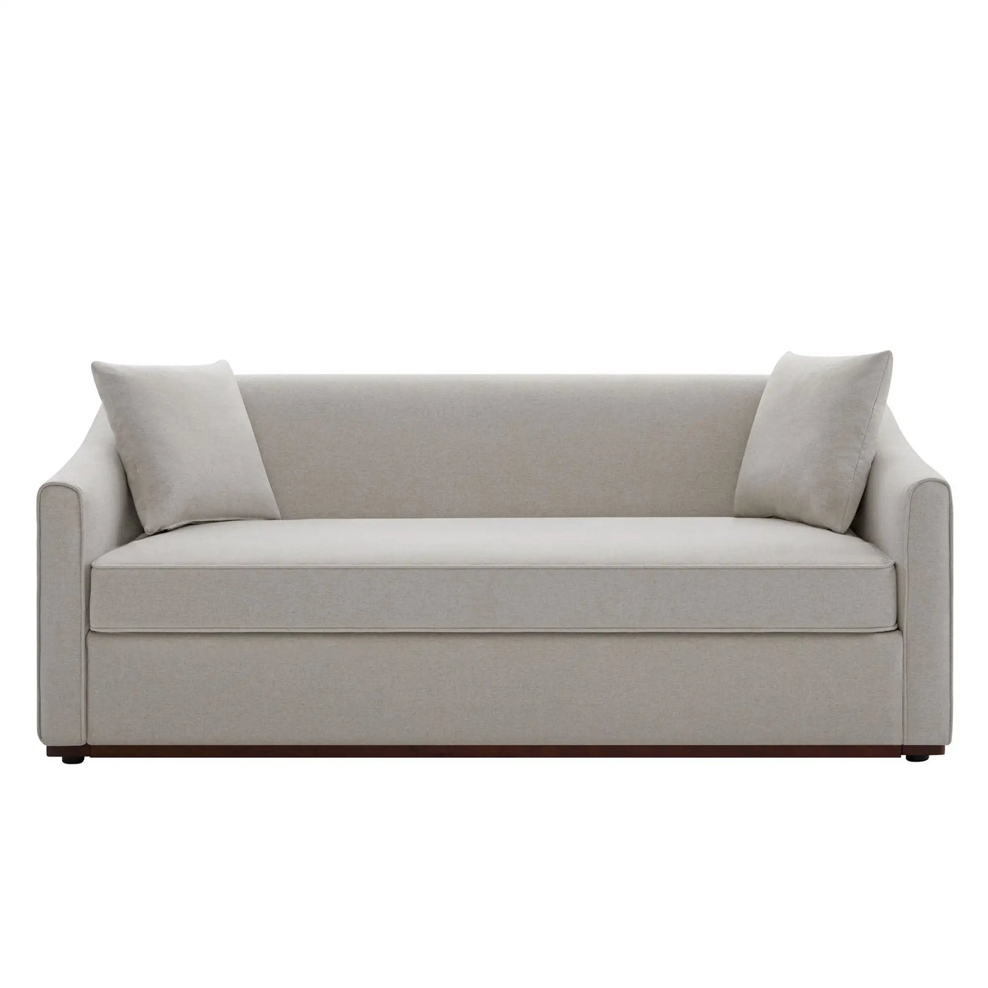 3 Seater Sofa With Wrap Around Armrests And Throw Pillows by HouseOfZazla