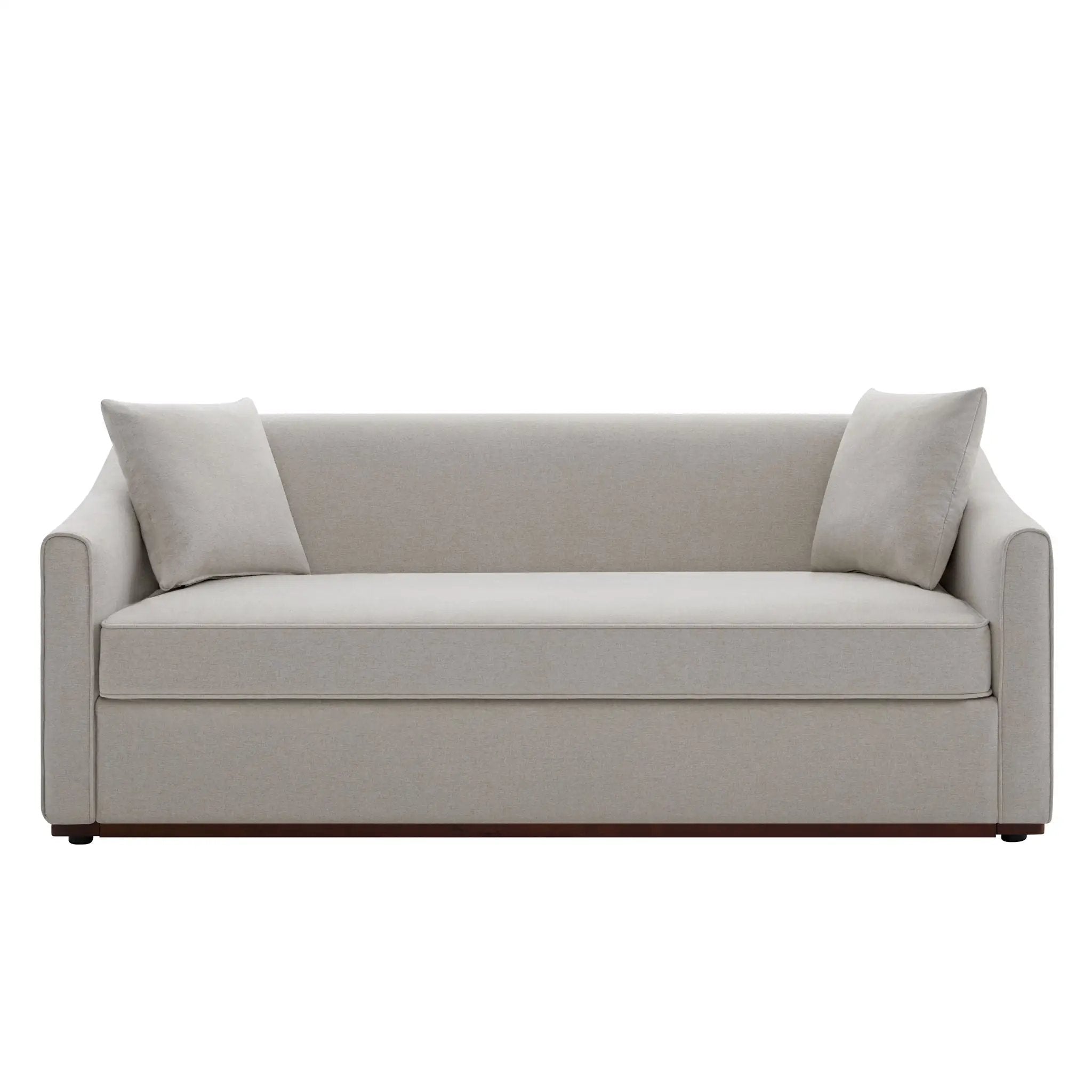 3 Seater Sofa With Wrap Around Armrests And Throw Pillows by HouseOfZazla