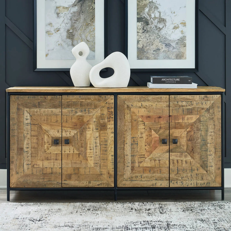 Camney - Accent Cabinet - Brown / Black by Unique Piece Furniture