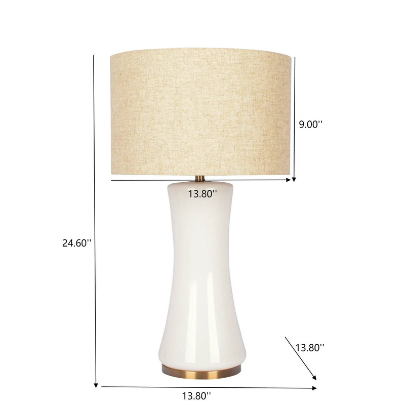 Cascade - Lamp Base Table Lamp - Beige / Gold / White by Unique Piece Furniture
