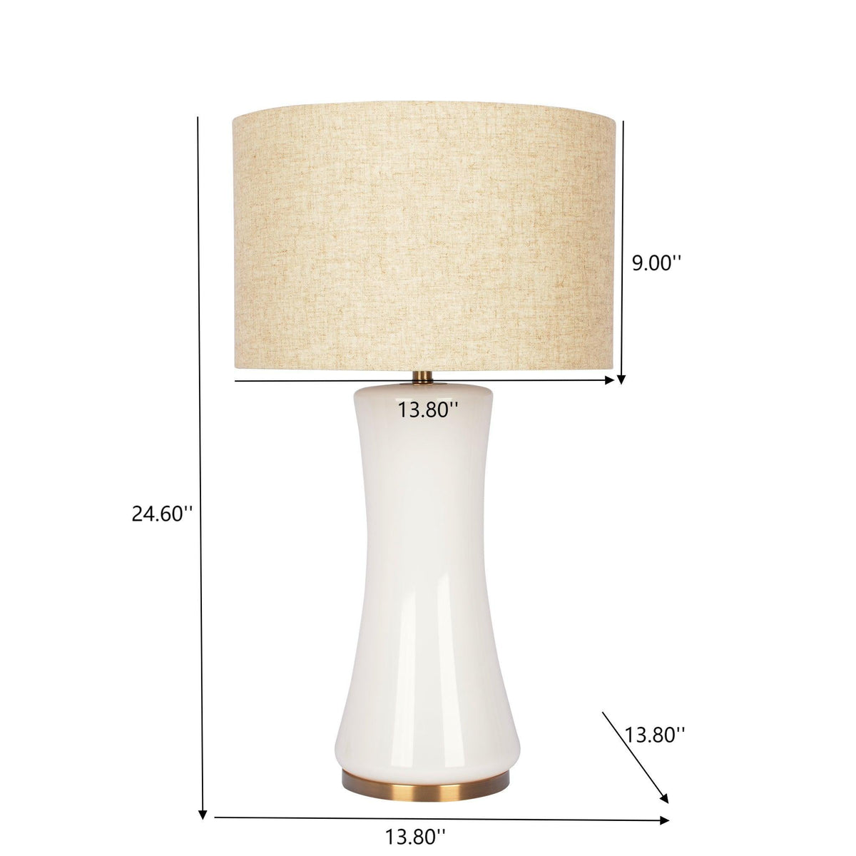 Cascade - Lamp Base Table Lamp - Beige / Gold / White, photo 2 of 8
