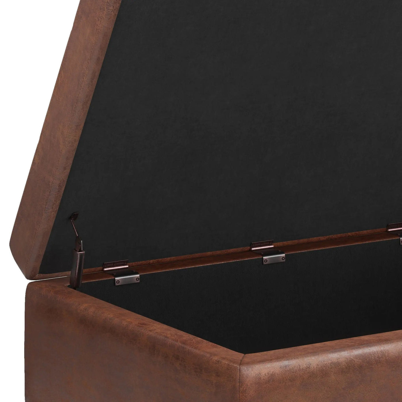 Shay - Large Square Coffee Table Storage Ottoman Mid-Century Style by Unique Piece Furniture