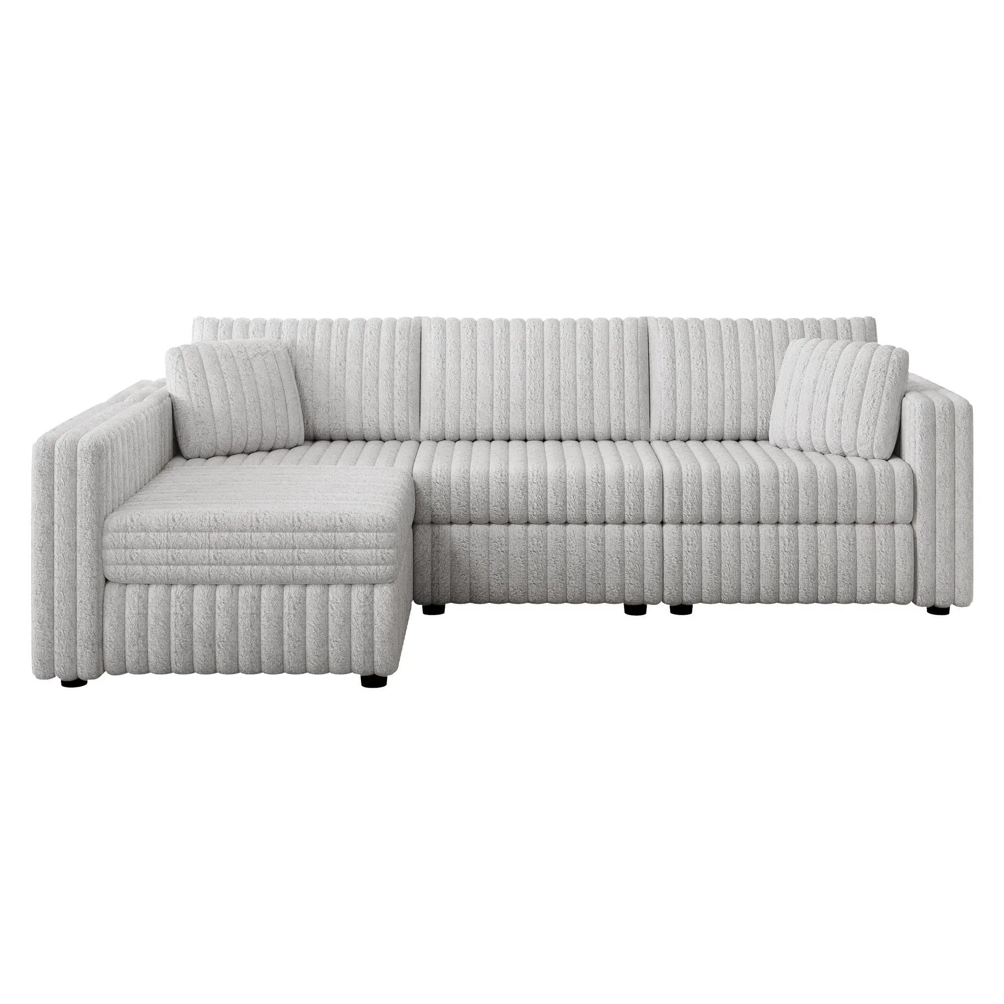 106.3" Soft L-shaped 4-Person Sofa by HouseOfZazla