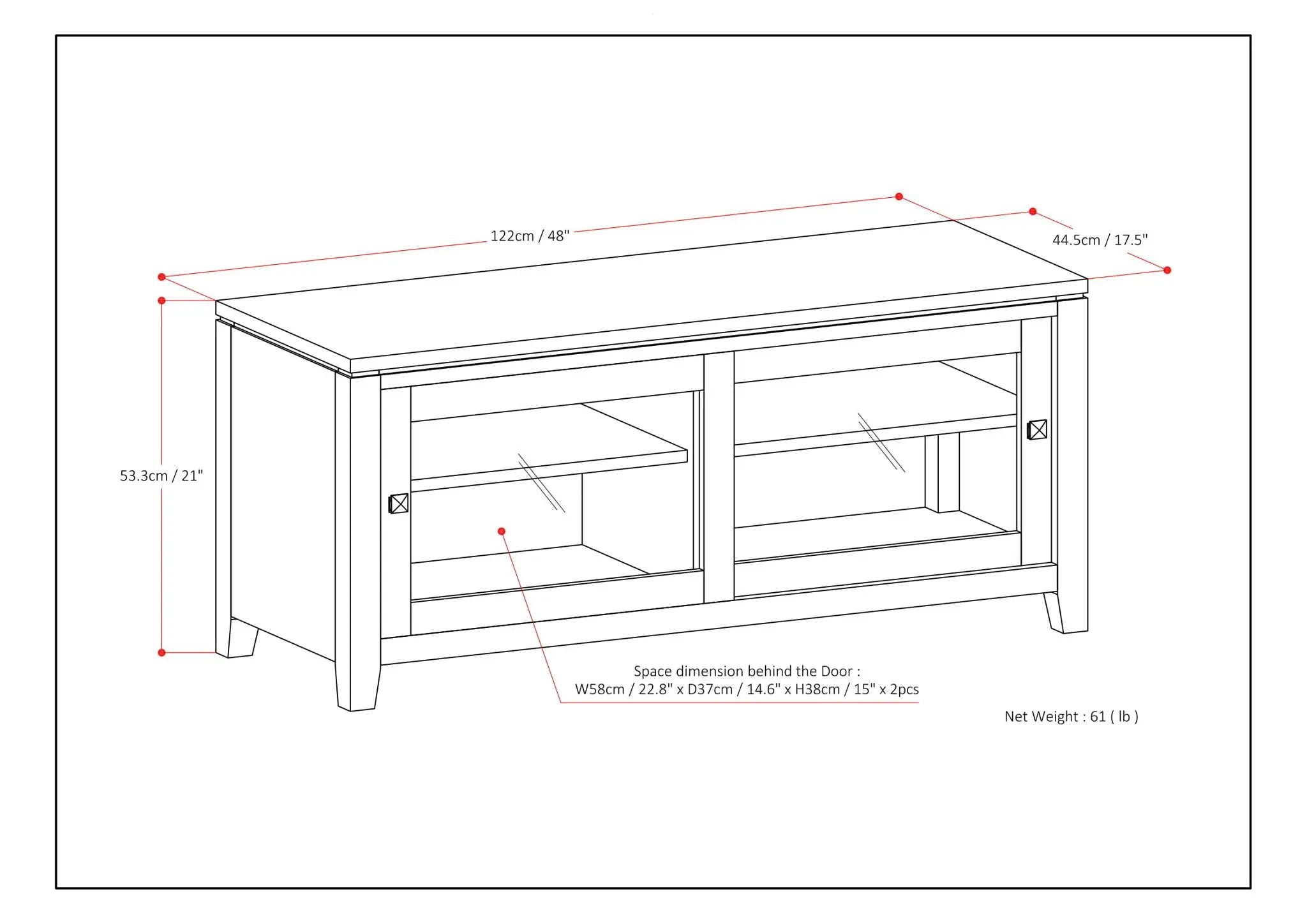 Cosmopolitan - Handcrafted TV Media Stand by Unique Piece Furniture