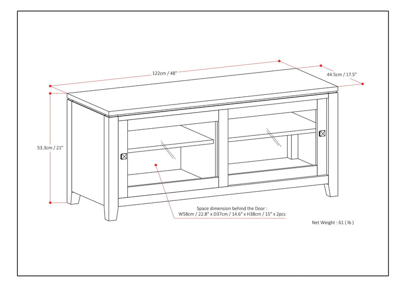 Cosmopolitan - Handcrafted TV Media Stand by HouseOfZazla