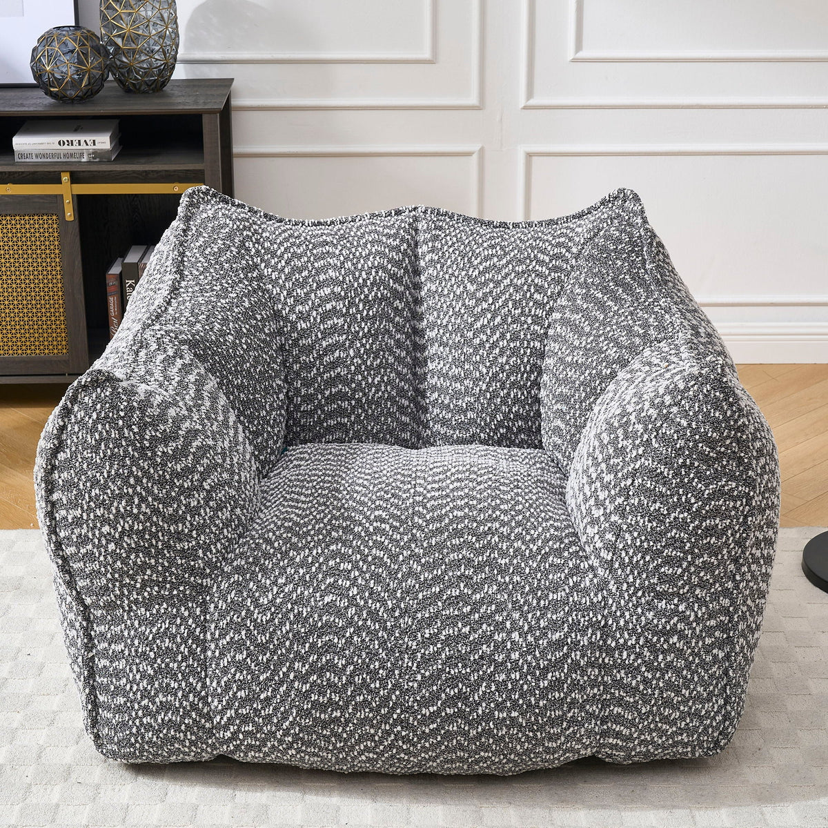 Chenille Arm Chair with Highly Resilient Foam - Multiple Colors, photo 11 of 24